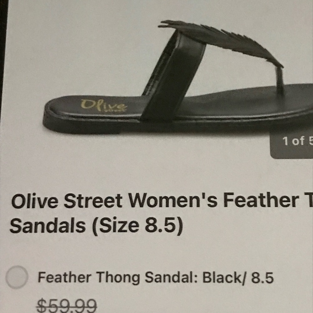 Olive street feather sandals NEW  tan,brown,black. Pick COLOR 8.5